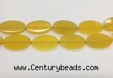 CAA4064 15.5 inches 30*50mm oval yellow agate gemstone beads