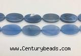 CAA4066 15.5 inches 30*50mm oval blue agate gemstone beads