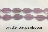 CAA4076 15.5 inches 30*50mm flat teardrop purple agate gemstone beads