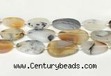 CAA4394 15.5 inches 18*28mm - 30*45mm freeform Montana agate beads