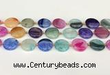 CAA4412 15.5 inches 20mm flat round agate druzy geode beads