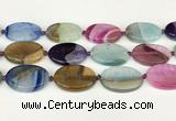 CAA4433 15.5 inches 25*35mm oval agate druzy geode beads