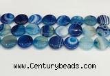 CAA4625 15.5 inches 20mm flat round banded agate beads wholesale