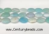 CAA4681 15.5 inches 18*25mm oval banded agate beads wholesale