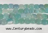 CAA4745 15.5 inches 14*14mm square banded agate beads wholesale