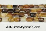 CAA4797 15.5 inches 12*16mm rectangle banded agate beads wholesale