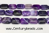 CAA4822 15.5 inches 18*25mm rectangle banded agate beads wholesale