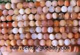 CAA4855 15.5 inches 6mm faceted round botswana agate beads