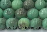 CAA4870 15.5 inches 6mm round grass agate beads wholesale