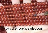 CAA4947 15.5 inches 6mm round red agate beads wholesale