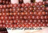 CAA4948 15.5 inches 8mm round red agate beads wholesale