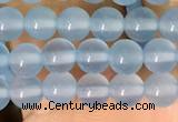 CAA5090 15.5 inches 4mm round sea blue agate beads wholesale