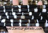 CAA5128 15.5 inches 8*20mm tube striped agate gemstone beads