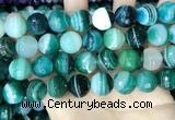 CAA5246 15.5 inches 16mm faceted round banded agate beads