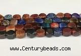 CAA5381 15.5 inches 10*12mm - 11*16mm faceted nuggets agate beads