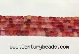 CAA5387 15.5 inches 6*7mm - 8*8mm nuggets agate gemstone beads