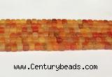 CAA5388 15.5 inches 6*7mm - 8*8mm nuggets agate gemstone beads