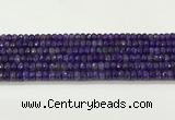 CAA5436 15.5 inches 6*8mm faceted rondelle agate gemstone beads