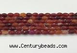 CAA5458 15.5 inches 8*12mm faceted rice agate beads
