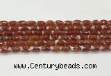 CAA5461 15.5 inches 8*12mm faceted rice agate beads