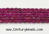 CAA5463 15.5 inches 8*12mm faceted rice agate beads