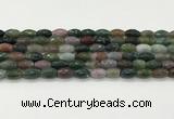 CAA5471 15.5 inches 8*12mm faceted rice agate beads
