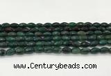 CAA5475 15.5 inches 8*12mm faceted rice agate beads