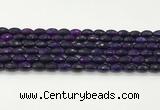 CAA5477 15.5 inches 8*12mm faceted rice agate beads