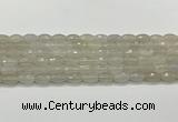 CAA5480 15.5 inches 8*12mm faceted rice agate beads