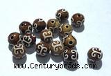 CAA5711 8mm round tibetan agate dzi beads wholesale