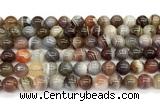 CAA6139 15 inches 8mm round Botswana agate beads wholesale