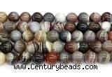 CAA6141 15 inches 12mm round Botswana agate beads wholesale