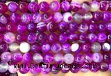 CAA6377 15 inches 8mm round fuchsia banded agate beads wholesale