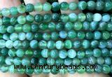 CAA6391 15 inches 6mm round green banded agate beads wholesale