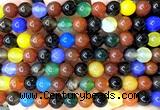 CAA6407 15 inches 8mm round rainbow agate beads wholesale