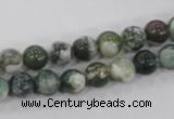 CAA701 15.5 inches 8mm round tree agate gemstone beads wholesale