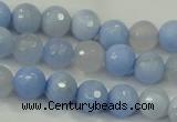 CAA737 15.5 inches 10mm faceted round blue lace agate beads wholesale