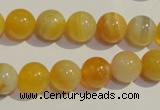 CAA91 15.5 inches 14mm round botswana agate gemstone beads