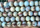 CAB1015 15 inches 12mm round blue agalmatolite beads wholesale