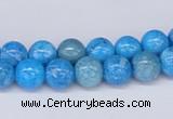 CAB221 15.5 inches 8mm round blue crazy lace agate beads
