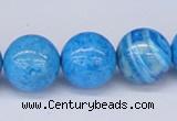 CAB224 15.5 inches 16mm round blue crazy lace agate beads