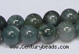 CAB386 15.5 inches 12mm round moss agate gemstone beads wholesale