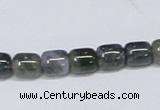CAB391 15.5 inches 8*8mm column moss agate gemstone beads wholesale