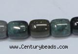 CAB393 15.5 inches 12*14mm column moss agate gemstone beads wholesale