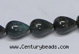 CAB396 15.5 inches 12*16mm teardrop moss agate gemstone beads