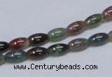 CAB438 15.5 inches 5*8mm rice indian agate gemstone beads wholesale