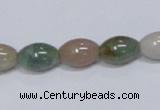 CAB439 15.5 inches 9*12mm rice indian agate gemstone beads wholesale