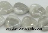 CAB919 15.5 inches 20*20mm heart natural crazy agate beads wholesale