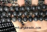 CAE308 15.5 inches 12mm round astrophyllite gemstone beads