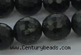 CAE40 15.5 inches 16mm faceted round astrophyllite beads wholesale